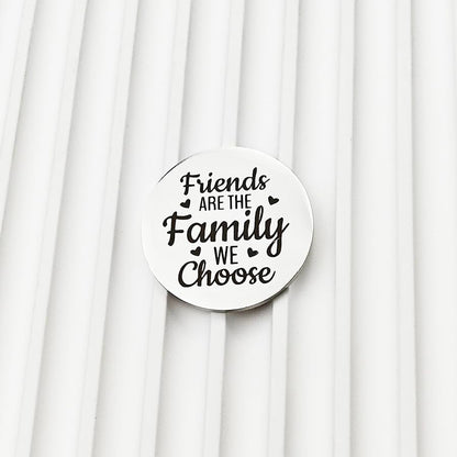 RFTWXHPN Long Distance Relationship Friendship Gifts for Women Men Pocket Hug Tokens Christmas Gift for Boyfriend Girlfriend - color: Friends Are the Family We Choose