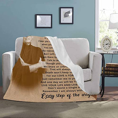 InterestPrint Custom Blanket Loss Sympathy Memorial Remembrance Hug Blanket Bed Throws - color: Multi K6, size: 30 x 40 Inches