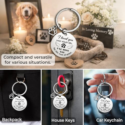 Pet Memorial Ornament Gifts, Loss of Dog Sympathy Card, Bracelet, Keychain | Memorial Bracelet for Pet Loss, Dog Passing Away Keychain, Loss of Dog Sympathy Gift, When Tomorrow Starts Without Me Cat