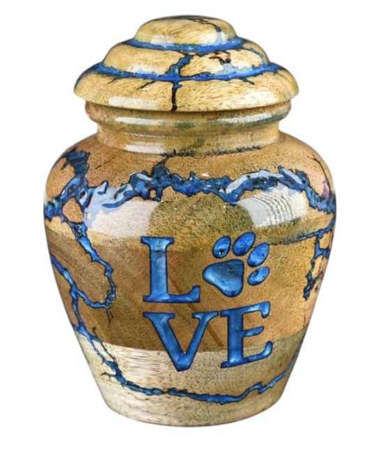 Cremation Urn for Pets Ashes Adult - Wooden and Resin Urns for Dog Ashes Box for Cats - Decorative Urns - Burial and Funeral Box (XLarge - 280 lbs) - size: XLarge - 280 lbs