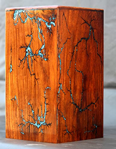 Engraving Wooden Urn - Amazing Epoxy Resin Design Urn Keepsake - Professional Wooden Urns for Human Ashes Adult - Burial-Cremation Urns - Funeral Urn. (8" x 4.75" x 4.75") - color: 8" x 4.75" x 4.75"