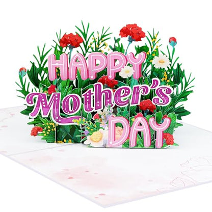 iGifts And Cards Happy Mother's Day 3D Pop-Up Card 5" x 7" | Floral Bouquet, Garden Design, Mom, Grandma, Wife, Alternative to Flowers, With Notecard, Keepsake - color: Happy Mother's Day 6