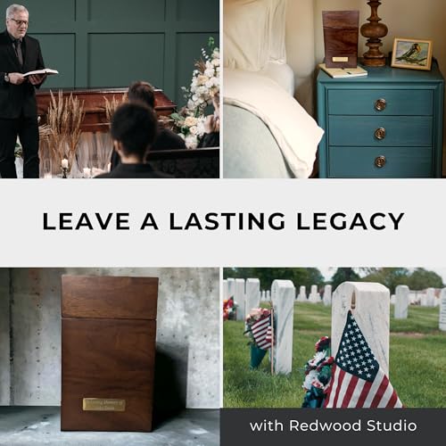 Walnut Wood Cremation Urns for Human Ashes | Large 200 lb Capacity Memorial Box | Handmade Keepsake Urn with Bag & Engraving Plaques |