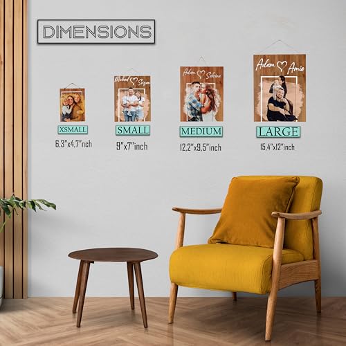 Personalized Wooden Photo Frame Rustic Wooden Picture - color: Frame Design