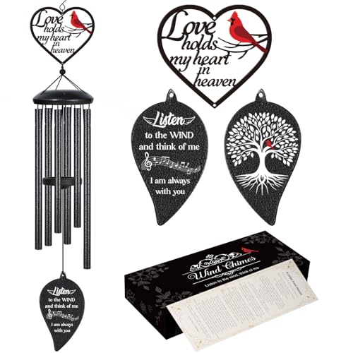 Sympathy Gifts for Loss of Loved One, 30" Memorial Wind Chimes, Bereavement Condolences Remembrance Gift for Loss of Mom Dad Mother Father Husabnd Sister Brother,Funeral Miscarriage Grieving