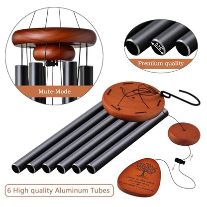 Memorial Wind Chimes for Loss of Loved One Outside Clearance - size: 32" Medium