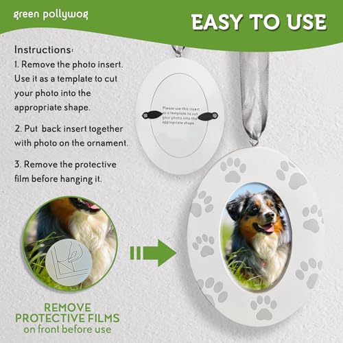 Green Pollywog Screenprinted Paw Print DIY Frame Ornament - style: Screenprinted Paw Picture Frame