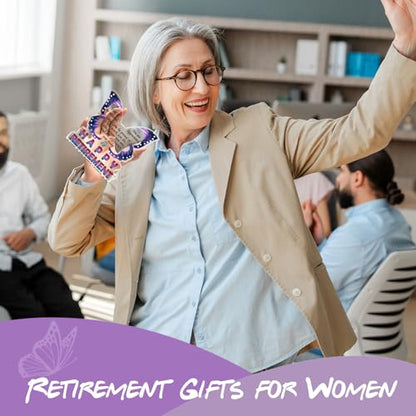 Retirement Gifts for Women 2026, Retired Gifts for Friends Boss Nurse Teachers Retirees Colleagues, Farewell Gift Going Away Gift for Coworkers, Happy Retirement Decorative Signs Plaques - style: Happy Retirement