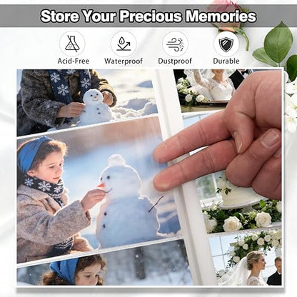 Aevdor 2 Pack 4x6 Photo Albums, Holds 600 Photos, Linen Cover, Grey - color: 2 Pack Grey