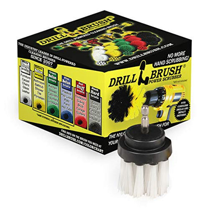 Car Cleaning Brush - Professional Car Detailing Kit - Tire Cleaning Brush - color: White