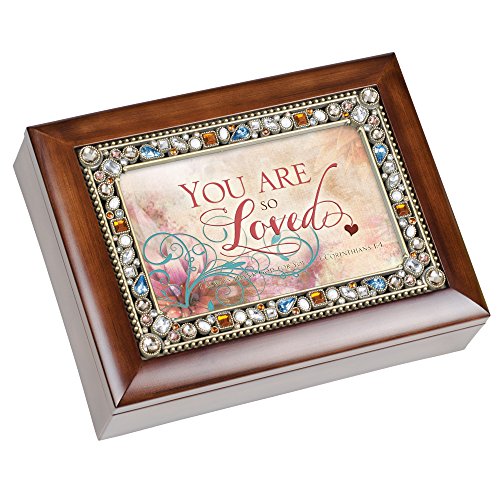 Cottage Garden You are So Loved Jeweled Musical Music Jewelry Box Plays How Great Thou Art