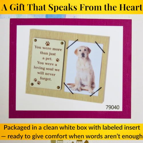 Dog Died Sympathy Gift, Pet Remembrance Picture Frame for Loss, Gifts for Dogs That Passed Away, Pet Memorial Keepsake Frame for Loss, 4 x 6 frames for pictures, lost dog sympathy gift - size: Loving Soul Dog