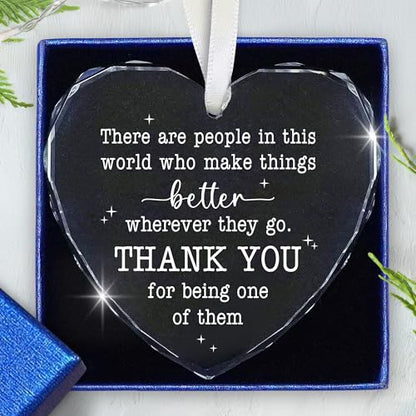 TEEZWONDER Thank You Gifts for Women Men - Glass Christmas Ornaments 2026 - color: There Are People