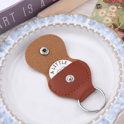 Xiyantiji Memorial Gifts for Loss of Dog Cat Leather Pocket Hug Keychain Remembrance Bereavement Gifts for Pet Owner Friends - color: Brown