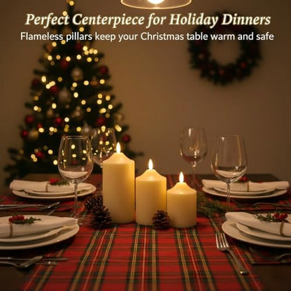 Battery Operated Candles with Timer, LED Flameless Candles with Remote - color: Ivory(Dotted)