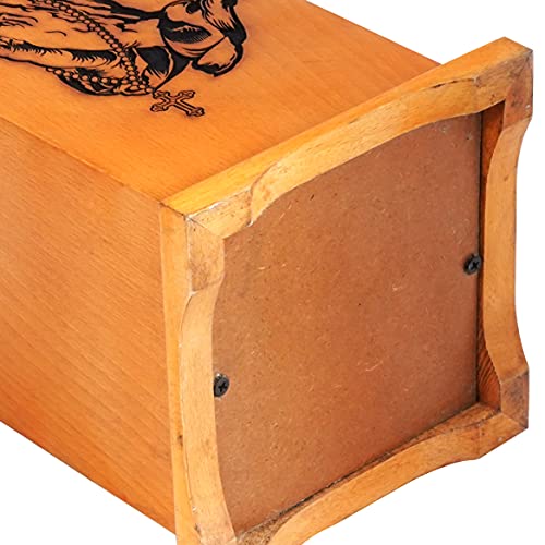 Rosewood Wooden Cremation Urns for Human Ashes Adult - Handcrafted Funeral Memorial Ash Storage Urn - Burial Columbarium (Praying Hand, 250 Cubic Inches) - color: Praying Hand