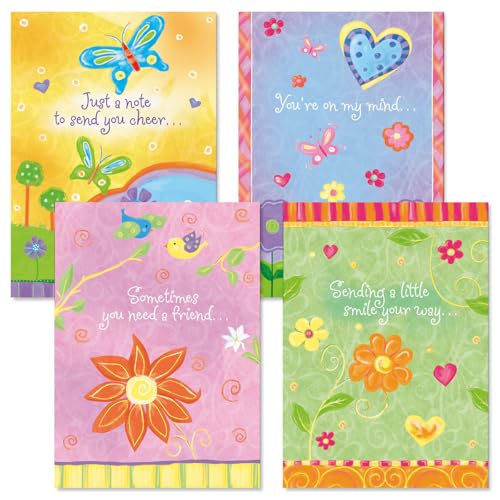 Current Thinking of You Cards Religious with Envelopes - Assortment of 8 Greeting Cards, 4 Designs, Large 5" x 7" Christian Thinking of You Cards - style: Religious