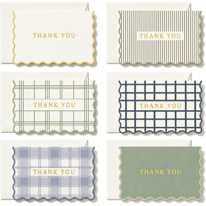Thank You Cards Set of 30 With Envelopes and Stickers - Elegant Blank Cards | Personalized Notes - Bulk Stationary Set For All Occasions incl. Wedding, Baby Shower, Busines, Coworker Teacher Appreciation