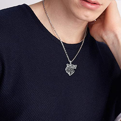 VONALA Urn Necklace Sterling Silver Memorial gifts for Ashes Keepsake Jewelry - style: Wolf
