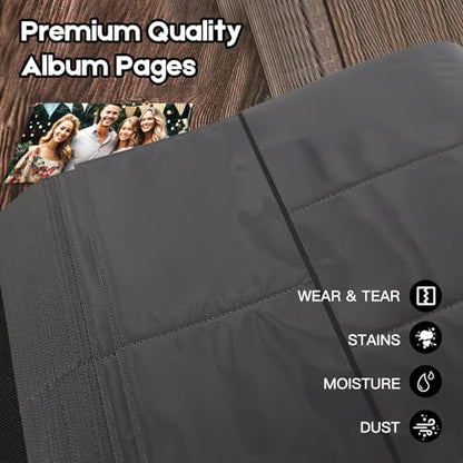 Extra Large Capacity 4x6 Photo Album, Holds 1000 Photos, Gray - color: Gray