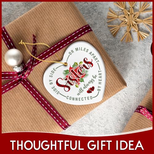 Ceramic Christmas Ornament - Sisterhood Gift, Best Present for Sisters, 2023 Christmas Decoration - style: Sister