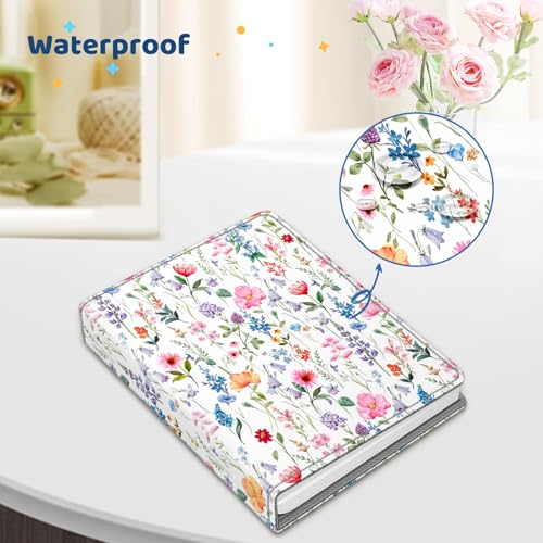 Fintie Photo Album 5x7 Photos, 52 Pockets Small Capacity Wallet Albums Book | Vegan Leather Cover, 5X7 Picture Keepsakes, Family/Wedding/Travel Memory Book, For Boys Girls Art Work, Flower Fantasy - color: Flower Fantasy