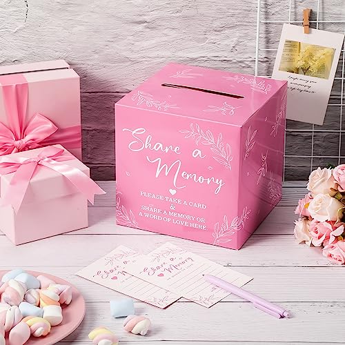 Pajean 50 Share a Memory Cards and Box, Pink, Trendy - color: Pink, style: Trendy