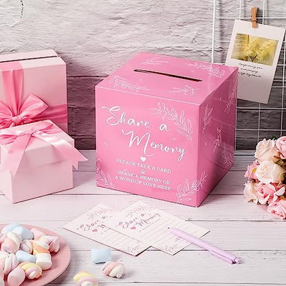 Pajean 50 Share a Memory Cards and Box, Pink, Trendy - color: Pink, style: Trendy