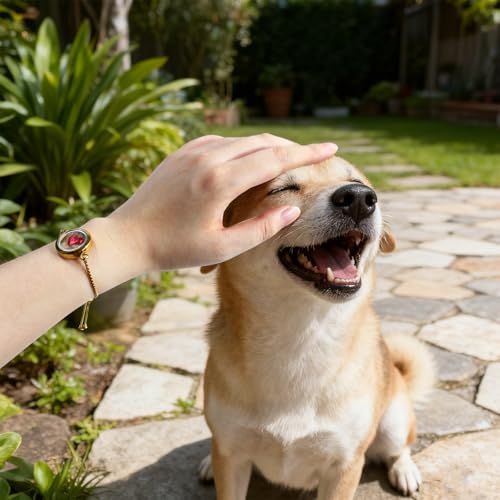 【NEW】 Pet Loss Sympathy Gift Can Hold Pet Hair, Adjustable Pet Memorial Bracelet, Pet Loss Gifts for Dogs Cats, Memorial Bottle for Pet Hair for Men Women Who Lost Pets-Brass Gold