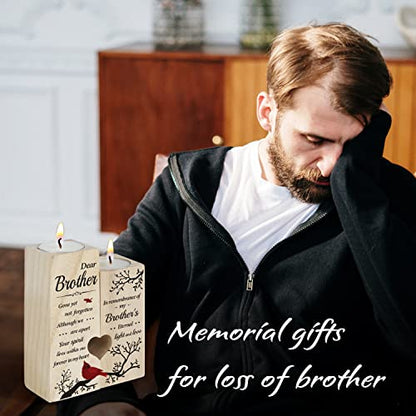 SteadStyle Memorial Gifts for Loss of Brother, Memorial Candlestick Gifts - style: Brother
