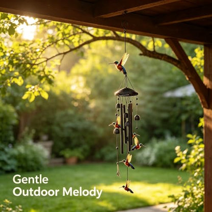 Wind Chimes for Outside, Hummingbird Garden Windchimes Memorial Windchimes - color: Hummingbird Wind Chimes