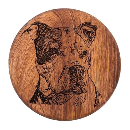 Personalized Handmade Solid Wooden Cremation Urns for Dog & Cat Ashes, Custom Photo Engraved Wood Pet Memorial Keepsake Urn Box for Ashes, Pet Urn for Dogs & Cats, Pet Loss Keepsake Urn Box for Ashes