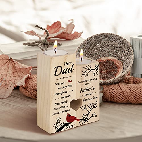 SteadStyle Memorial Gifts for Loss of Dad, Memorial Cardinal Candlestick - style: Dad