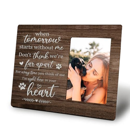Mancheng-zi Dog & Cat Memorial Frame, In Loving Memory, 4x6 - color: In Your Heart 2