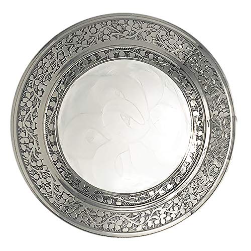 White Mother of Pearl Cremation Urn - White with Silver Accents, Adult Cremation Urn