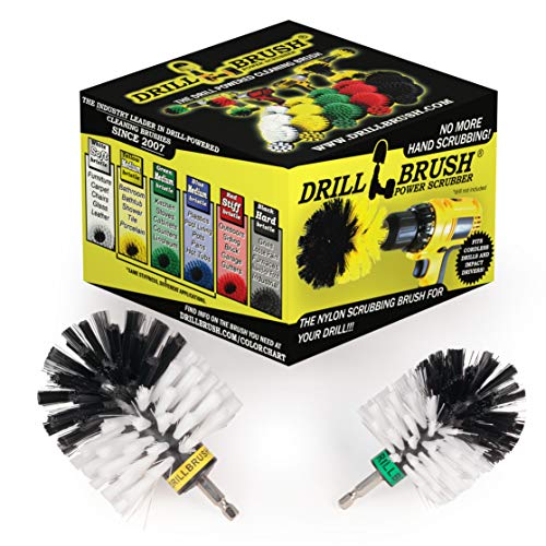 Car Cleaning Supplies - Car Tire Cleaner - Carpet and Upholstery Scrubbing | Truck Detail Brush - Wheel Brushes - Truck Toolbox Scrubber - Windshield Glass Cleaner Brush - Home Leather Cleaning Tool - color: White