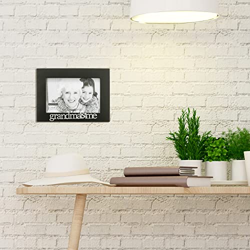 Malden International Designs Grandma and Me Expressions Picture Frame, 4x6, Black - style: Grandma and Me