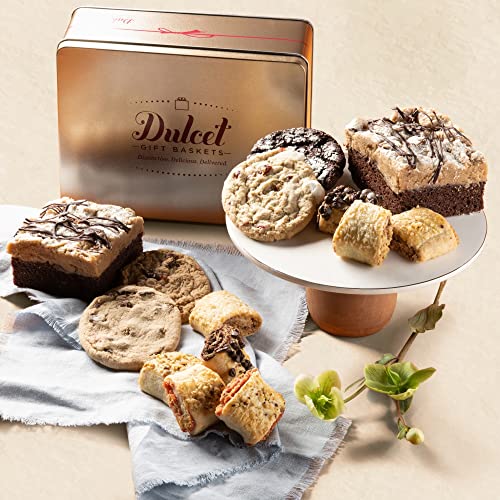 Premium Gourmet Gift Box Old Fashioned Bakery Gift Tin - Cakes Food Gifts Box for Anniversary, Wedding, Housewarming - Ideal for All Occasions - Family & Office Gatherings - Men & Women - Baked Goods, Dessert Sweets - color: All Occasions