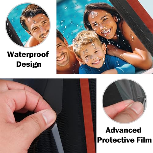 Aevdor 8x10 Photo Album, 168 Photos, Leather Cover, Brown | Large Capacity, Side-Loading Clear Pockets, Vertical 8x10 Layout, Black Inner Pages, Wedding, Travel, Baby & Family Memories - color: Brown
