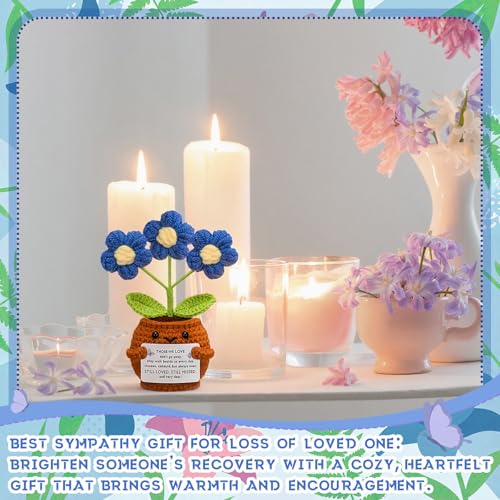 Janinka Sympathy Gift Loss of Loved One,Dark Blue Daisy,Those We Love - color: Dark Blue Daisy, style: Those We Love