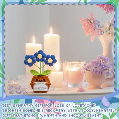 Janinka Sympathy Gift Loss of Loved One,Dark Blue Daisy,Those We Love - color: Dark Blue Daisy, style: Those We Love