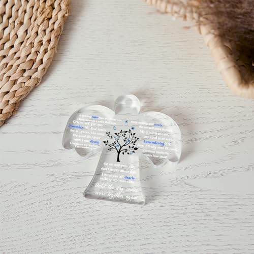 Condolence Gifts, Sympathy Gifts, Remembrance Gift, Memorial Angel Acrylic Decor Sign, Grieving Gift with Sympathy, Memorial Bereavement Sympathy Gifts for Loss of Loved One - style: 005