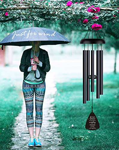Sympathy Memorial Wind Chimes for Loss of Loved One Prime, Sympathy Gift Baskets Memorial Gifts for Loss of Mother Father, Grief Gifts Bereavement Funeral Gifts Windchimes in Memory of A Loved One - size: 32 inch