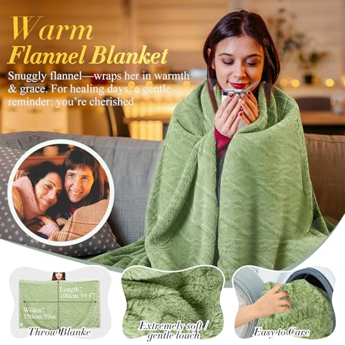 Get Well Soon Gift Baskets for Women After Surgery Recovery, Care Package for Women, Inspirational Thinking of You & Spa Self Care Gifts for Mom Wife Friend Grandma, Feel Better Hug in a Box - color: Kflw01