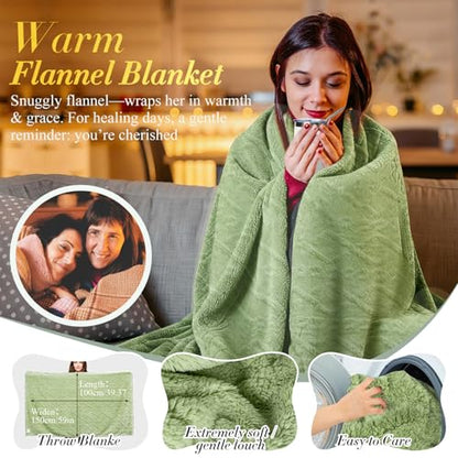 Get Well Soon Gift Baskets for Women After Surgery Recovery, Care Package for Women, Inspirational Thinking of You & Spa Self Care Gifts for Mom Wife Friend Grandma, Feel Better Hug in a Box - color: Kflw01