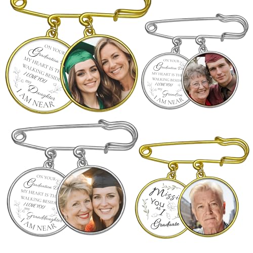 Wedding Bouquet Photo Charms Memorial Custom Boutonniere Bachelor Bridal - style: Plain Frame - Graduation Theme
