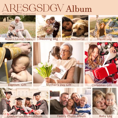Son Memorial Gifts Photo Album 4x6 18 Pockets | Memorial Gifts for Loss of Son, Letters to My Son Sentimental Small Keepsake Photo Album Holds 36 Pictures - color: Letter to Son