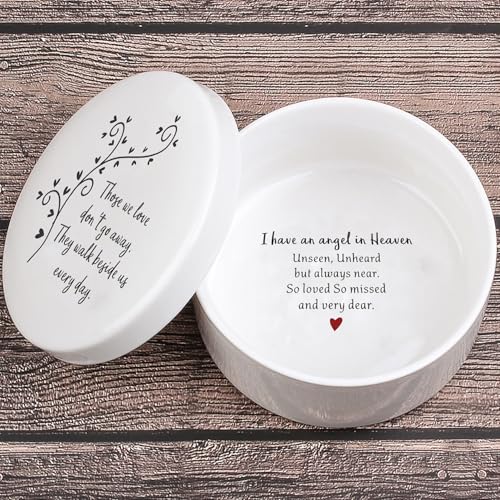Ceramic Keepsake Memorial Gift, Sympathy Gift for Loss of Loved One Memorial, Loss of Mom Dad Heaven, In Memory of Dad Mom Remembrance Grandma Grandpa, Lost of Someone Important, Loved One in Heaven - color: Loss Of Loved One