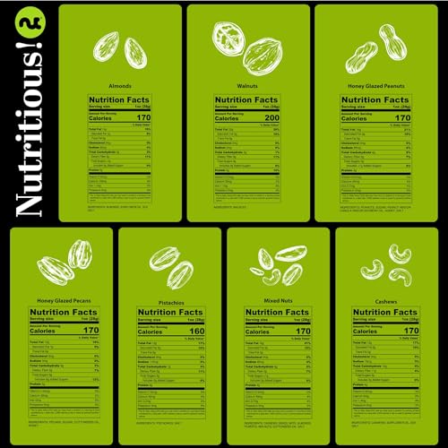 NUT CRAVINGS - Thank You Appreciation, Mixed Nuts (7 Assortments) | Gift Basket with Thank You Ribbon + Greeting Card, Food Platter, Healthy Snack Care Package, Food Assortments - style: 5. Thank You - Deluxe (7 Assortment)