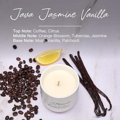 Sympathy Candle for Loss of Loved One - Through Memories Memorial Gift - Midnight Jasmine & Vanilla - 40H Soy Wax Remembrance, Bereavement, Grief & Condolence Keepsake Jar Present